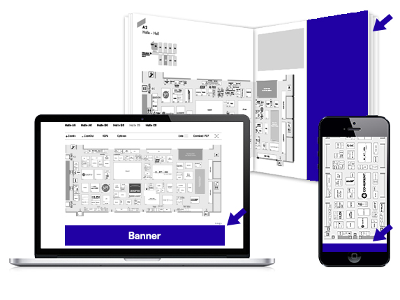 Ads next to the hall plan